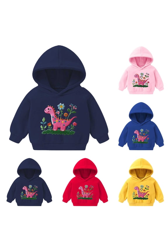 Oversized Hoodies for Kids 2-7Y Funny Graphic Pullover Long Sleeve Warm Fall Sweatshirts Casual Loose Pullover Tops