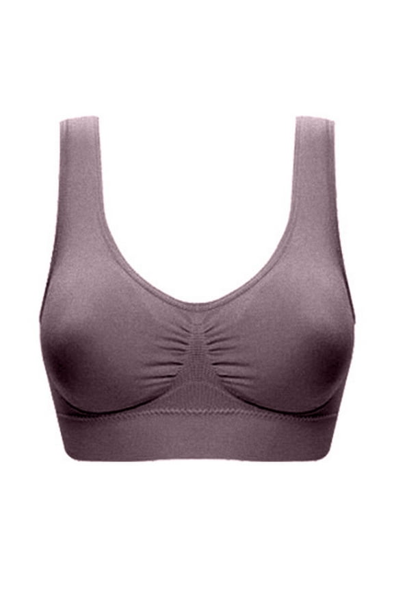 Overstock Items Clearance All !Plus Size Bras For Women Sports Bra Non-Marking Vest Style Underwear No Steel Ring Gather Sleepwear Yoga Bra Wireless Underwear Sports Top