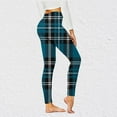 thumbnail image 1 of Frostluinai Plaid Leggings for Women Stretchy High Waisted Yoga Sport Leggings Vintage Color Block Skinny Pants Casual Gym Athletic Leggings, 1 of 6