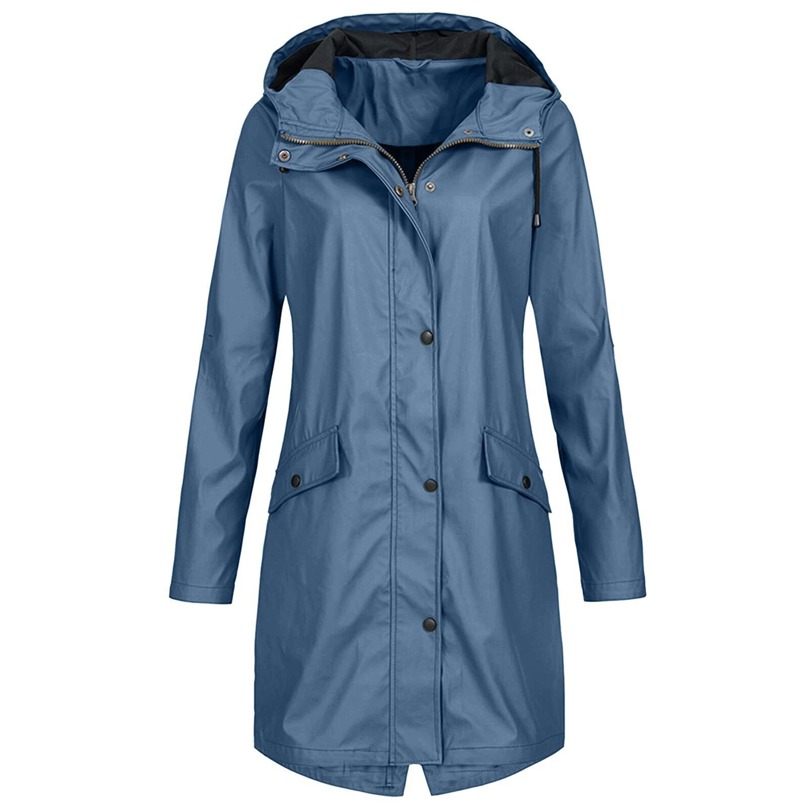 Frostluinai Rain Jackets For Women Waterproof Long Sleeve Lightweight ...