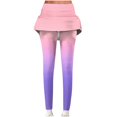thumbnail image 1 of Frostluinai Running Leggings for Women Fashion High Waist Duble Layered Yoga Pants Casual Gradient Workout Leggings with Piocket Soft Pants, 1 of 5