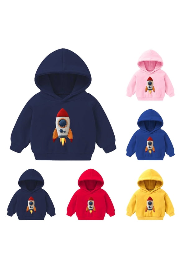 Toddler Girls Graphic Hoodies 2-7Y Long Sleeve Warm Pullover Funny Cute Fall Sweatshirts Casual Loose Hoodies for Kids