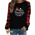 thumbnail image 1 of Frostluinai Ugly Christmas Sweaters For Women Funny Printed Plus Size Pullover Shirt Christmas Clearance Items For Women Long Sleeve Comfortable Breathable Round-Neck Sweatshirt Tunic Tops Blouse, 1 of 6