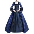thumbnail image 1 of Frostluinai Victoria Corset Dress for Women Vintage Lace Bell Sleeve Maxi Dress Renaissance Medieval Court Dress Elegant Cosplay Prom Gown, 1 of 6
