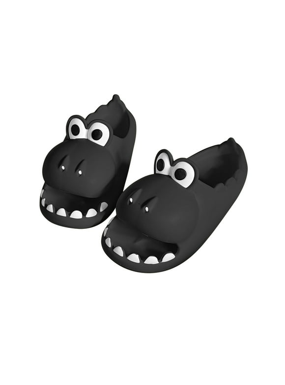 Women'S Men'S Cloud Dinosaur Slides Cloud Slippers Sandals Cartoon Open Toe Shower Slippers Beach Shoes Non Slip Bathroom Pillow Slippers Indoor & Outdoor