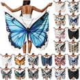 thumbnail image 1 of Frostluinai Women's Bikini Cover Ups Wrap Backless Summer Irregular Sling Boho Butterfly Wrap Dress Plus Size Beach Dress for Pool Party Cruise, 1 of 10