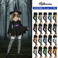thumbnail image 1 of Frostluinai Women's Halloween Striped Leggings High Waist Stretch Yoga Workout Leggings Slim Fit Cosplay Party Skinny Leggings, 1 of 10