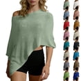 thumbnail image 1 of Frostluinai Women's Shrug Sheer Poncho Shawl Crochet Swimsuit Cover Up Off the Shoulder Tops for Women Beach Vacation Outfits Swimwear, 1 of 9