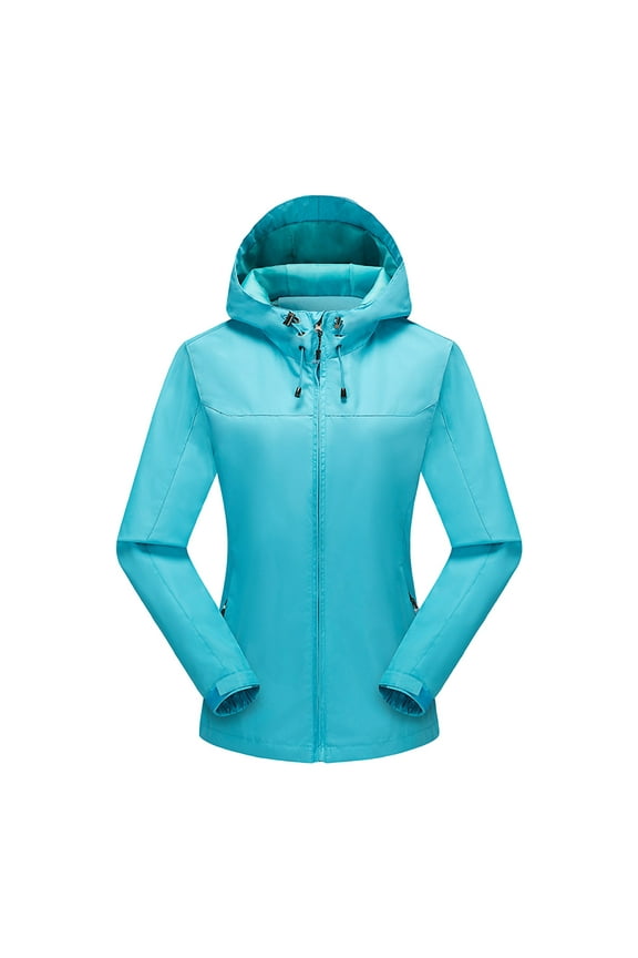 Women's Softshell Jacket Fleece Lined Warm Jacket Light Hooded Windproof Coat Solid Waterproof Jacket Coats for Outdoor Hiking