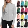 thumbnail image 1 of Frostluinai Women's Sun Protection Jacket Long Sleeve Zip Up Lightweight Outdoor Coat UPF 50+ Solid Slim Cropped Jacket Brown XXXXL, 1 of 8