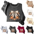 thumbnail image 1 of Frostluinai Women's Sweatshirts Thanksgiving Pullover Crew Neck Long Sleeve Graphic Pullover Casual Loose Sweat Shirt for Fall Winter, 1 of 5