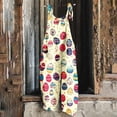 thumbnail image 1 of Frostluinai Womens Casual Loose Jumpsuits Easter Graphic Wide Leg Rompers Funny Sleeveless Overalls with Pockets Happy Easter Day, 1 of 5