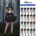 thumbnail image 1 of Frostluinai Womens Halloween Striped Leggings Stretch High Waist Yoga Gym Leggings Color Block Slim Fit Tight Comzy Party Leggings, 1 of 10