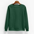 thumbnail image 1 of Frostluinai Womens Sweatshirts Long Sleeve Crewneck Lounge Sweat Shirts Solid Color Plus Size Pullover Fall Warm Sweatshirts Clearance, 1 of 5