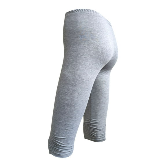 Frostluinai Yoga Capris with Pockets for Women Plus Size Butt Lifiings Leggings Stretch High Waisted Workout Capris Pants Comfy Solid Color Leggings