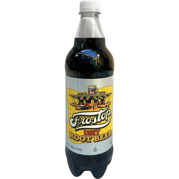 Frostop 24 Oz. Diet Root Beer - Pack of 8