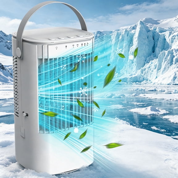Frostorm Portable Air Conditioners, Multipurpose 4-Function Air Cooling Device, Trio-Speed Small Air Conditioner with Intelligent Timing