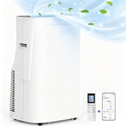 Frostorm White Portable Air Conditioner, 16000 BTU Air Conditioner Up Cooling Range to800 Sq.ft,4 in 1 with Remote Control,WiFi Control, Sleep Mode, Windows Kit