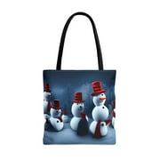 Frosty Chic: Snowman Delight Tote – Embrace Winter's Whimsy in Style!