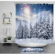 Frosty Delight Shower Curtain for Bathroom Decor