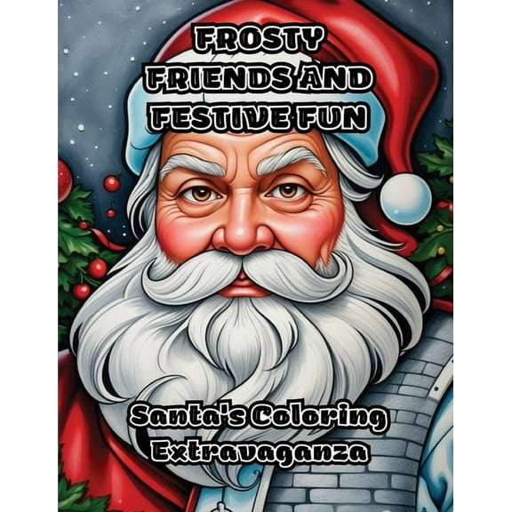 Frosty Friends and Festive Fun: Santa's Coloring Extravaganza, (Paperback)