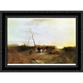 thumbnail image 1 of Frosty Morning 24x18 Black Ornate Wood Framed Canvas Art by Turner, Joseph Mallord William, 1 of 2
