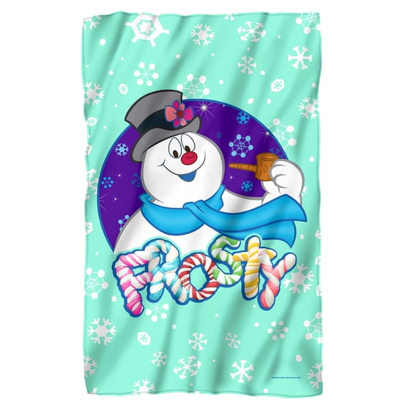 Frosty The Snowman Blanket, 36"x58", Frosty Flakes, Fleece Blanket