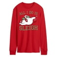 thumbnail image 1 of Frosty The Snowman - Christmas - All I Do Is Sleigh - Men's Long Sleeve T-Shirt, 1 of 4