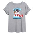 thumbnail image 1 of Frosty The Snowman - Christmas - Always Chill - Women's Oversized T-Shirt, 1 of 5