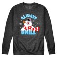 thumbnail image 1 of Frosty The Snowman - Christmas - Always Chill - Men's Crew Neck Fleece Pullover, 1 of 6