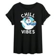 thumbnail image 1 of Frosty The Snowman - Christmas - Chill Vibes - Women's Oversized T-Shirt, 1 of 5