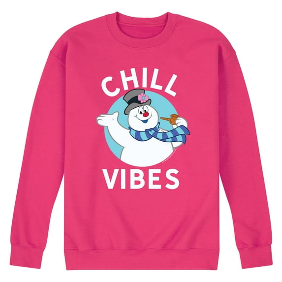 Frosty The Snowman - Christmas - Chill Vibes - Men's Crew Neck Fleece Pullover