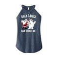 thumbnail image 1 of Frosty The Snowman - Christmas - Only Santa Can Judge Me - Juniors High Neck Tank Top, 1 of 5