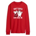 thumbnail image 1 of Frosty The Snowman - Christmas - Only Santa Can Judge Me - Men's Long Sleeve T-Shirt, 1 of 4