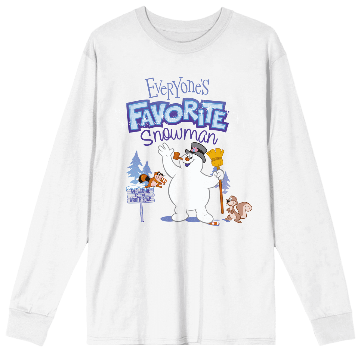 Frosty The Snowman Everyone's Favorite Snowman Crew Neck Long Sleeve ...