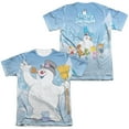 thumbnail image 1 of Frosty The Snowman Frosty Wave Allover Print Officially Licensed Faded Sublimation Adult T Shirt, 1 of 2