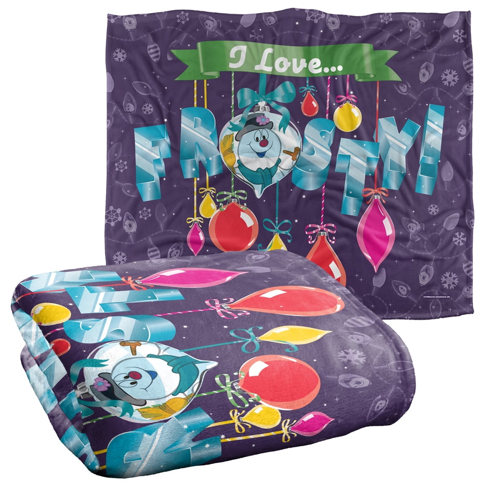 Coperta Morbida Frosty The Snowman 152x127 Cm - Plaid In Microfibra Per Divano E Letto - 4