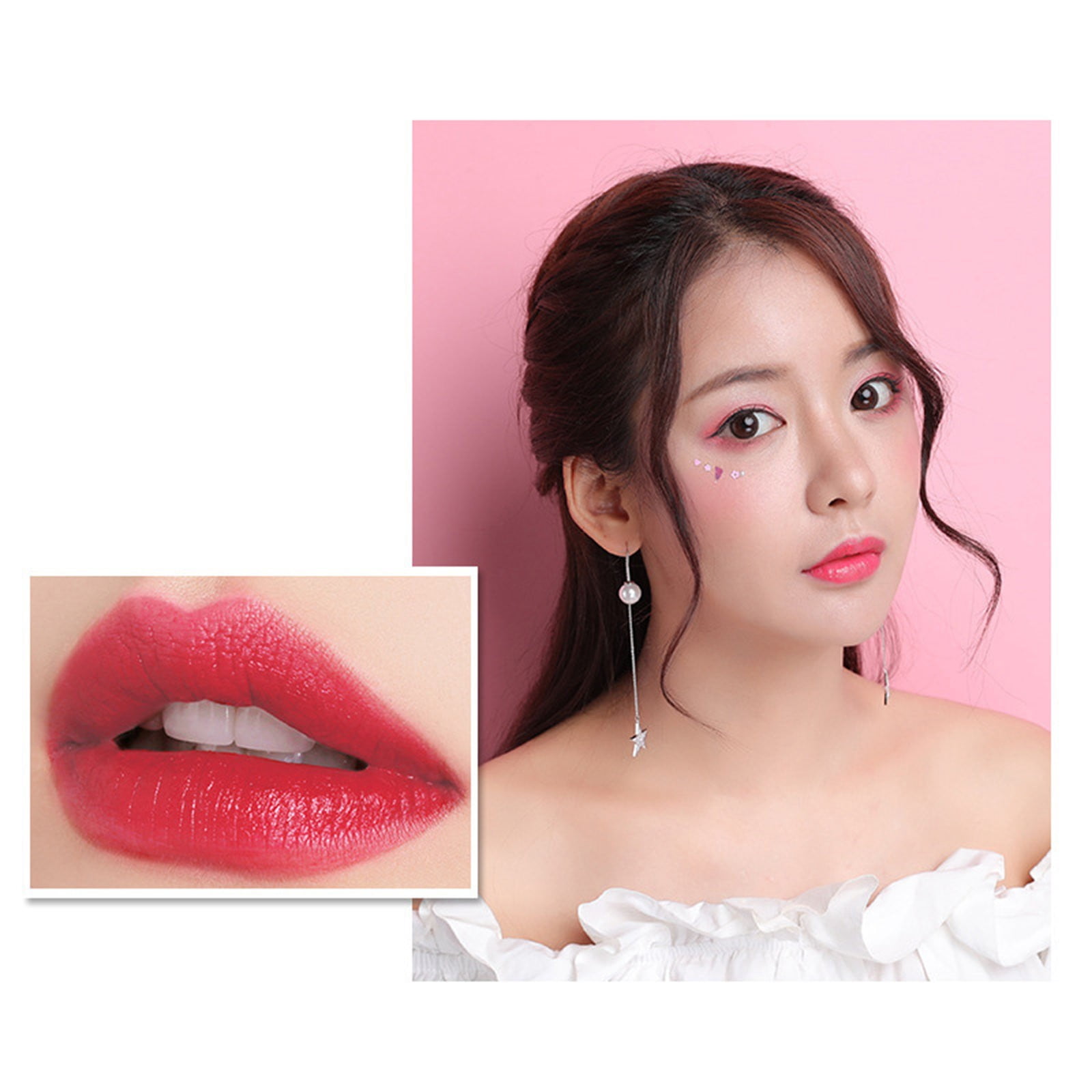 Bossy Lipstick 5 Colors in 1 Lipstick Lip Gloss Lip Coat Long Lasting Lip Tint Natural Lip Gloss for Girls Lip Pencil Pack Lip Gloss Light Lip Gloss Pigmented Lip Gloss Makeup Forever Lip Liner