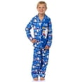 thumbnail image 1 of Frosty the Snowman Boy's Christmas Sleep Collared Button Down Long-Sleeve Pajama Set, 1 of 6