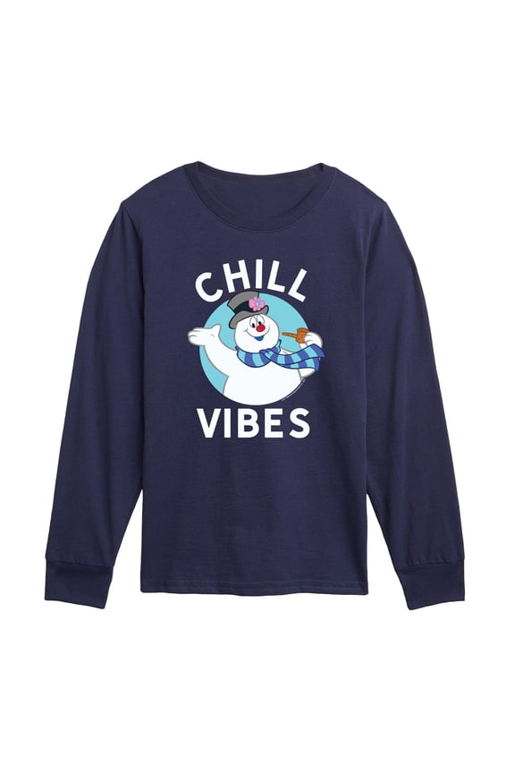 - Chill Vibes - Toddler Boys Long Sleeve Graphic T-Shirt