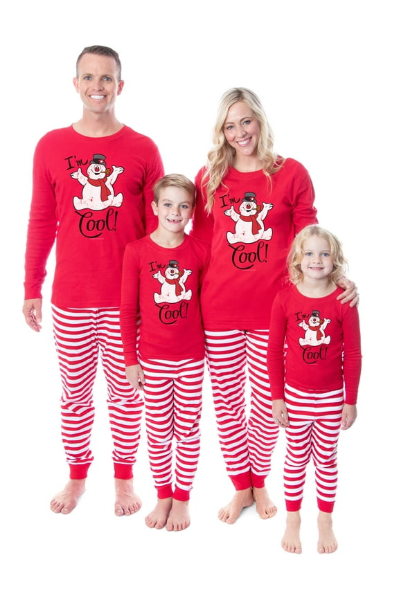 Frosty the Snowman Christmas Character Tight Fit Family Pajama Set