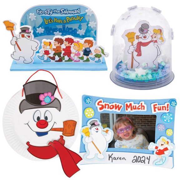 Frosty the Snowman Craft Kit Assortment - Makes 36