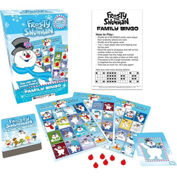 Frosty the Snowman Family Bingo Game Set