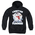thumbnail image 1 of Frosty the Snowman I Don't Do Summer Youth Kids Boy/Girls Pull-Over Hoodie, Black, Small, 1 of 2