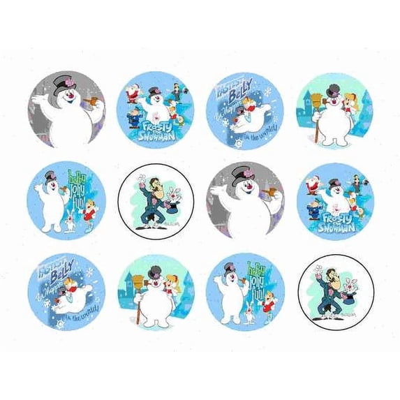 Frosty the Snowman Karen Professor Hinkle Hocus Pocus Rabbit Edible Cupcake Toppers ABPID50800