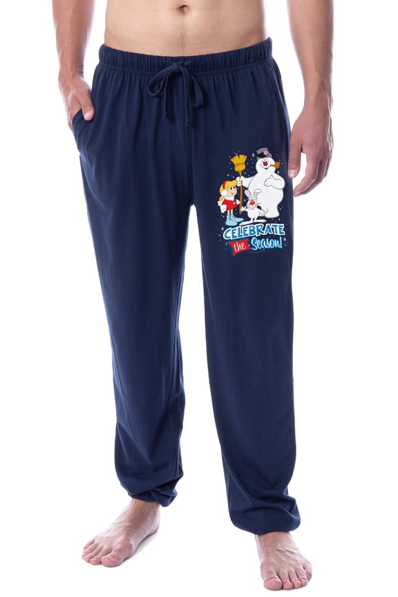 Frosty the Snowman Mens' Celebrate The Season Sleep Jogger Pajama Pants