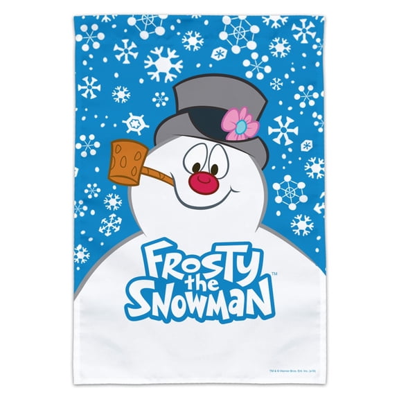 Frosty the Snowman Snowing Garden Yard Flag