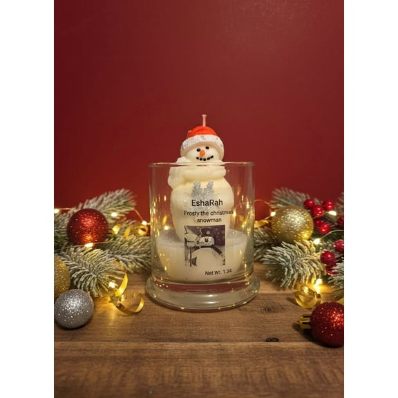 Frosty the snowman scented candle