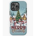thumbnail image 1 of Frostyville Snowman Neighborhood Winter Phone Case for iPhone 16 15 14 13 12 11 Pro Max, 1 of 2