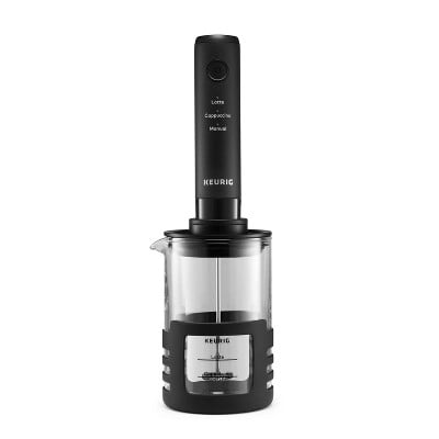Frother, Rechargeable Handheld Milk Frother Black: No Filter Needed, 12 oz Capacity